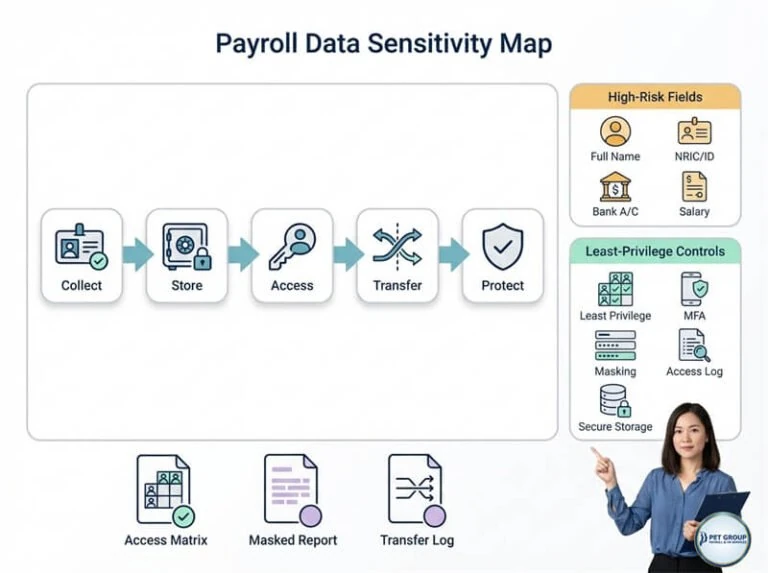 Payroll data handling and access controls